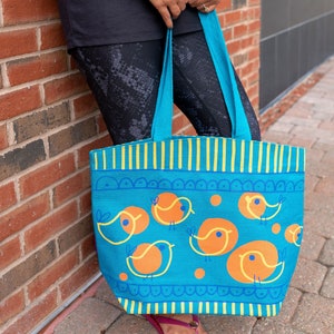 Bird Tote Bag | Everyday Tote | Gift for Bird Lover | Large Tote Bag For Women | Boho Tote Bag | Eco Friendly Tote Bag | Carryall Tote