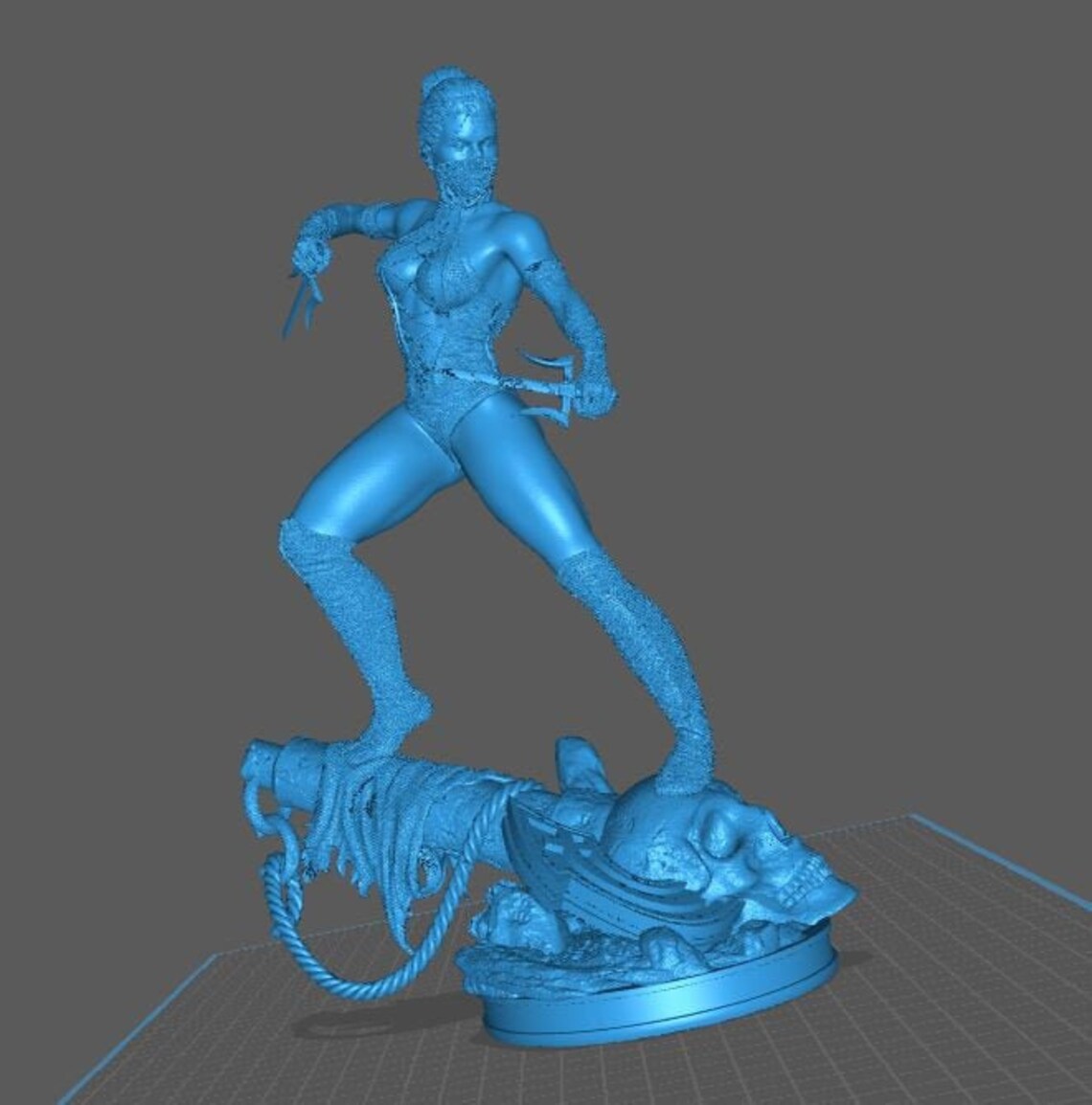 Mileena Statue Mortal Kombat Unpainted 3D Printed Display | Etsy