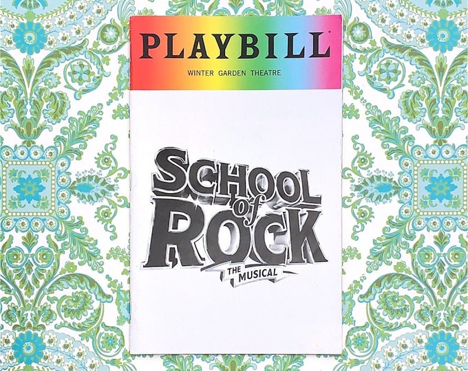 School of Rock Pride Playbill