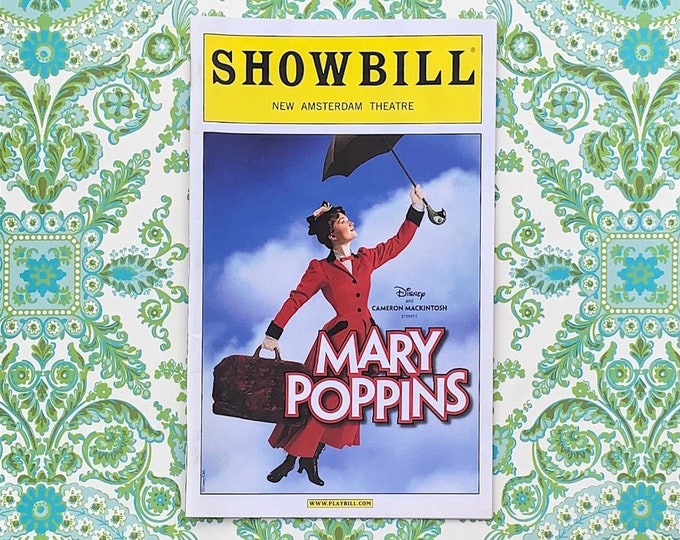 Mary Poppins Playbill