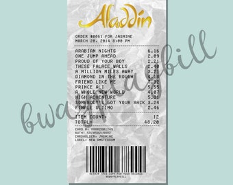 Aladdin Album Receipt Sticker