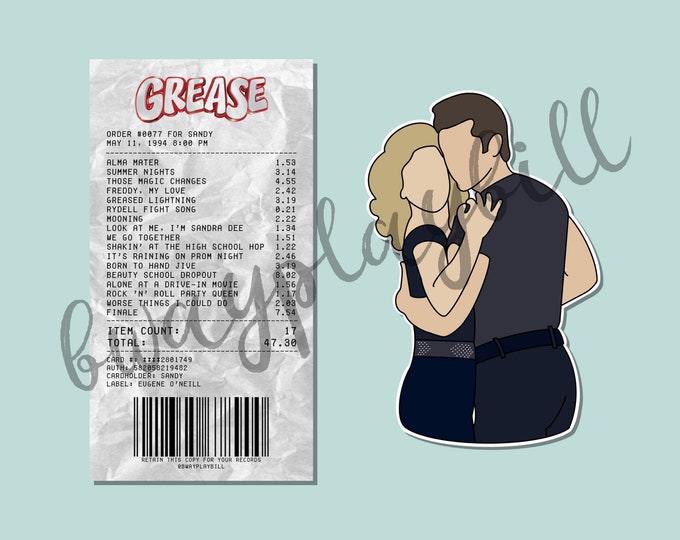 Set of 2 Grease Stickers