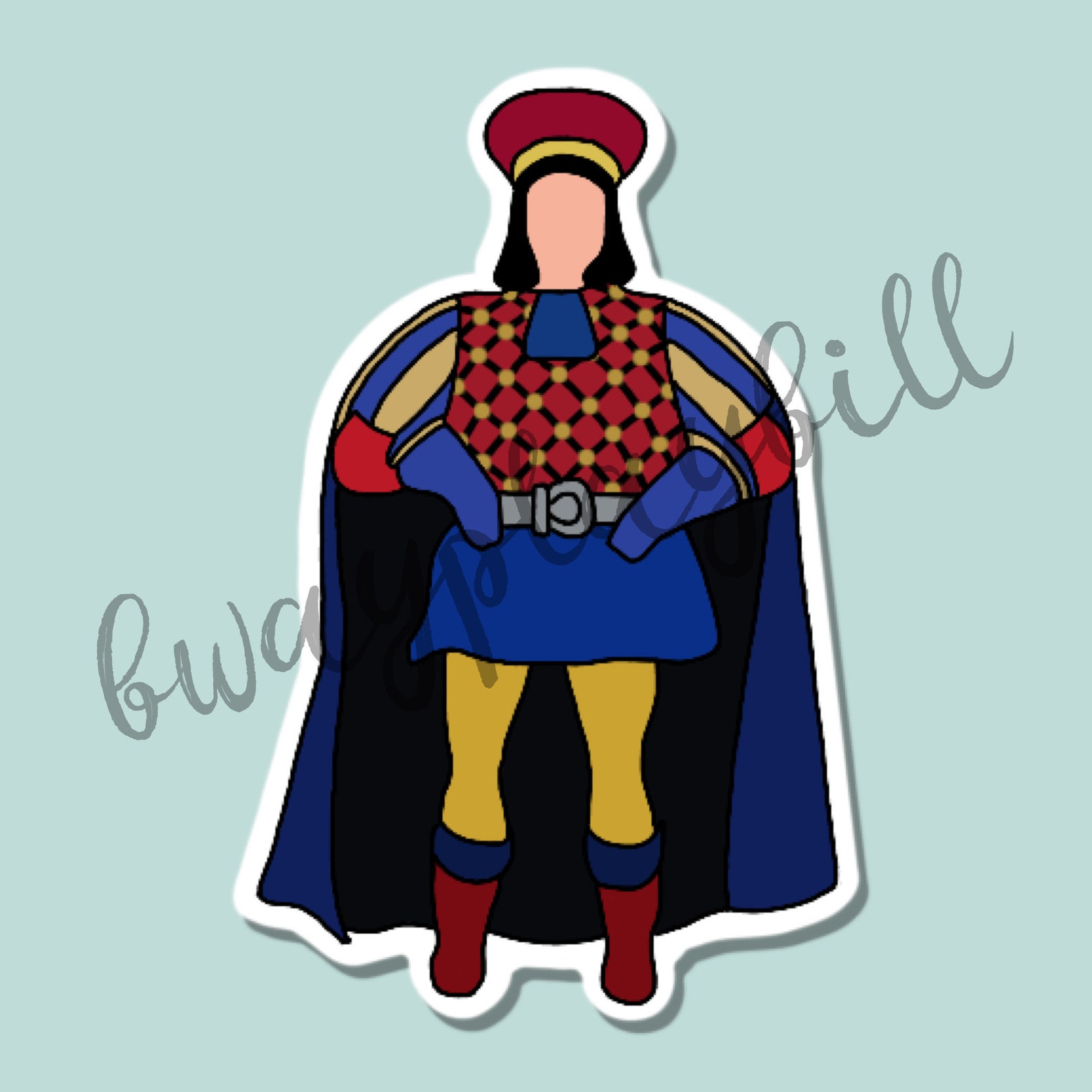 Lord Farquaad Broadway Musical Theatre Sticker Etsy