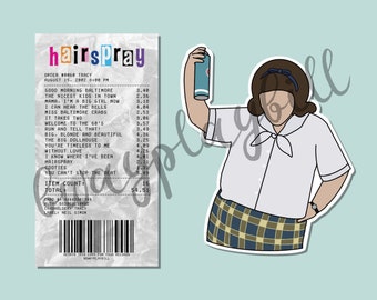 Set of 2 Hairspray Stickers