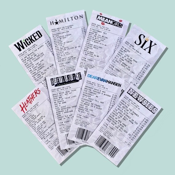 Wicked Broadway Musical Theatre Album Receipt Sticker
