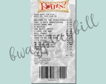 Something Rotten Album Receipt Sticker