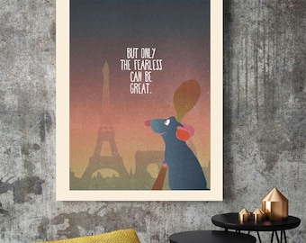 Canvas Decorative Painting Canvas Printed Remy On The Oil Painting Poster Ratatouille Gifts Nursery Wall Art Decor Printed Canvas on The Wall Poster Wall Oil Painting 20X28 inch