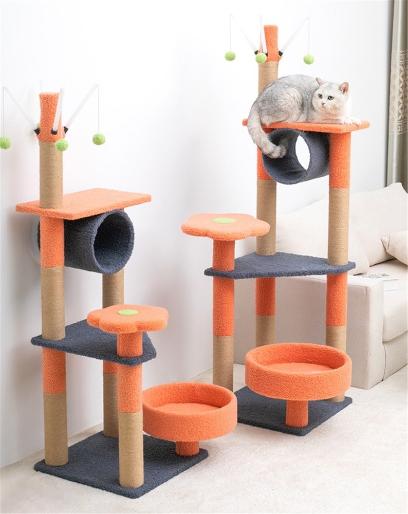 Large Cat Tree, Cat Tower, Cat Scratcher Post, Cat Climbing Fram Large Cat Tree, Cat Tower, Cat Scratcher Post, Cat Climbing Fram