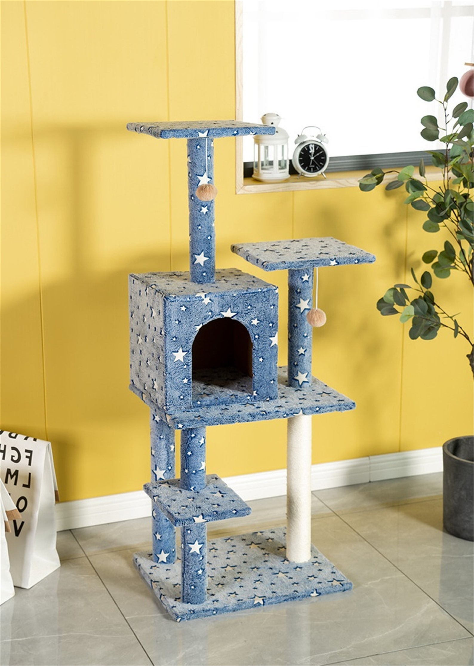 Star Cat Tree Cat Tower Cat Climbing Frame Cat Scratcher Etsy UK