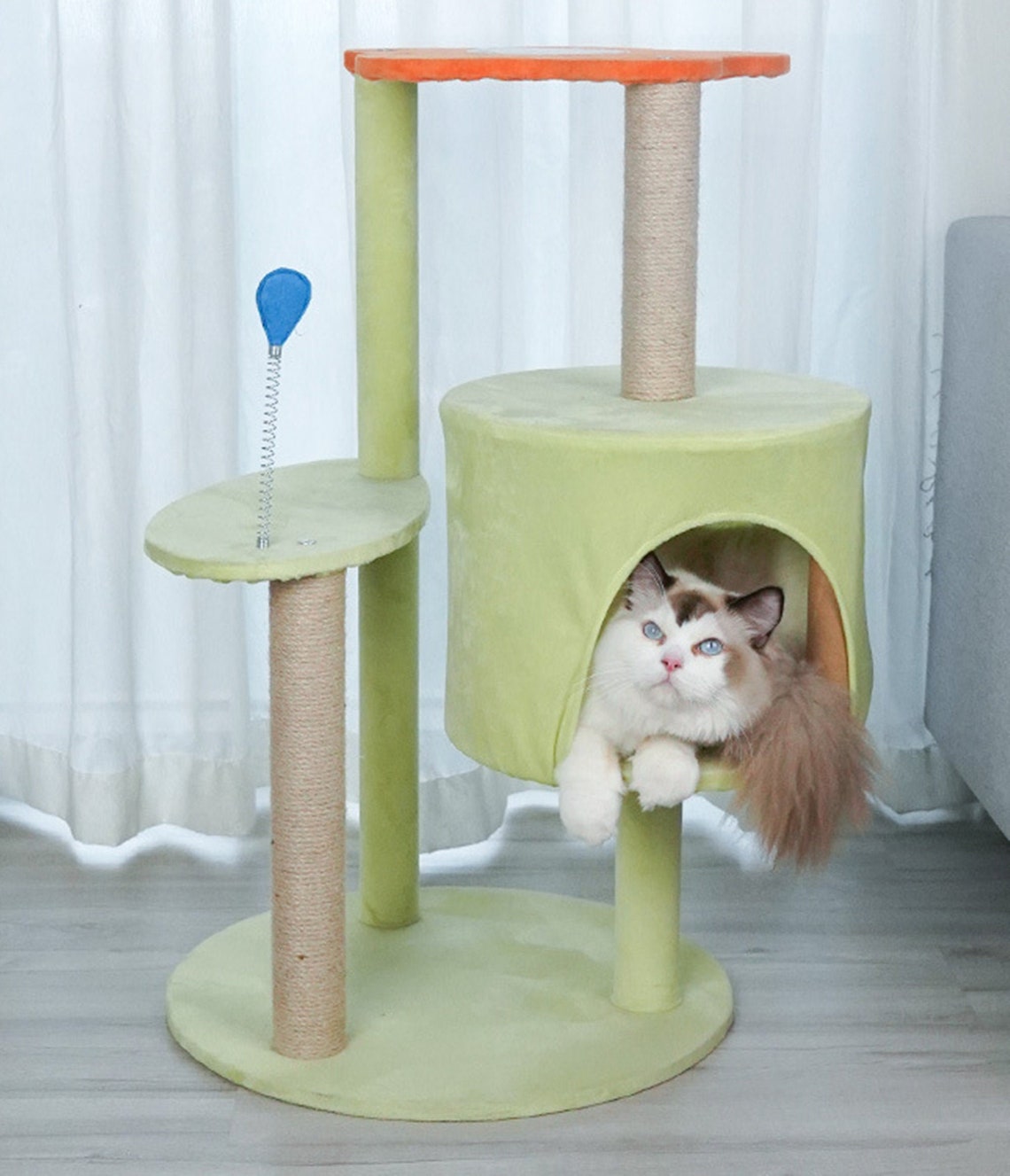 Growth Cat Tree Tower Washable Cat Climbing Frame Modern Cat Etsy