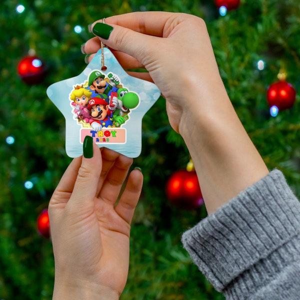 Mario Ornament Etsy