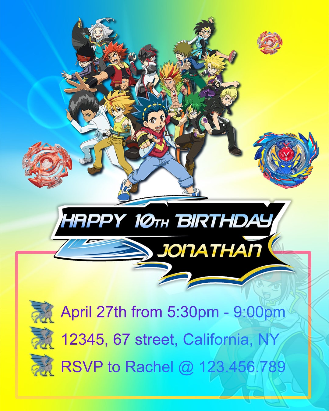Beyblade Invitación Beyblade Cumpleaños Beyblade Fiesta Etsy España B
eyblade Invitación Beyblade Cumpleaños Beyblade Fiesta Etsy España