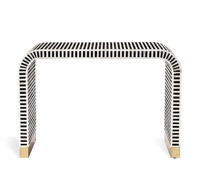Black outlet waterfall console