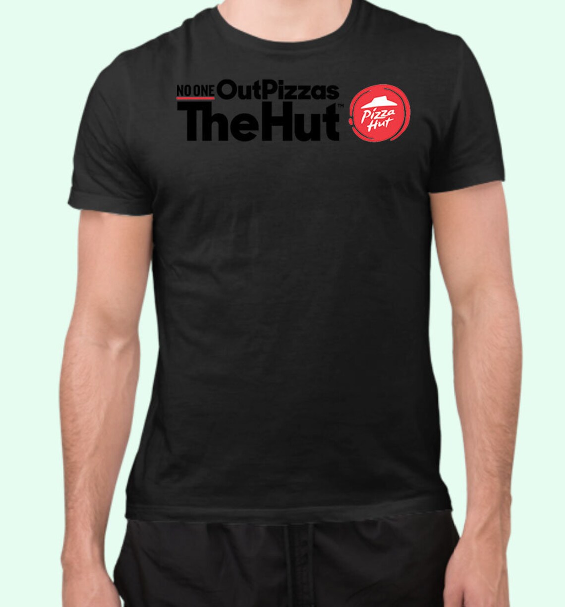 no one out pizzas the hut shirt