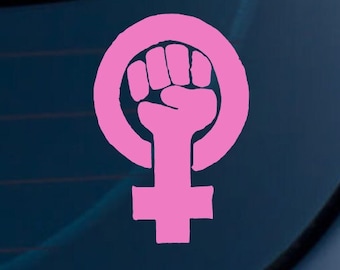 Women’s Rights Fist Sticker | Car Decal, Bumper Sticker | Pro Choice, Feminist, Strong Women | Laptop, Water Bottle, Car, and More