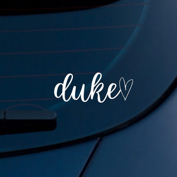 duke Decal | Sticker | Car Decal | Bumper Sticker | Water Bottle | Laptop