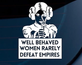 Goed opgevoede vrouwen verslaan zelden Empires-sticker | Feministische sticker | Autosticker voor democratie | Sticker vrouwenrechten | Laptopwaterfles