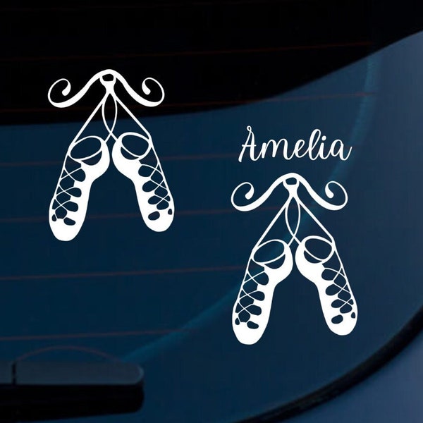 Irish Dance Shoe Car Sticker | Car Decal | Soft Shoe | Gilly | Customizable | Personalize | Shoe