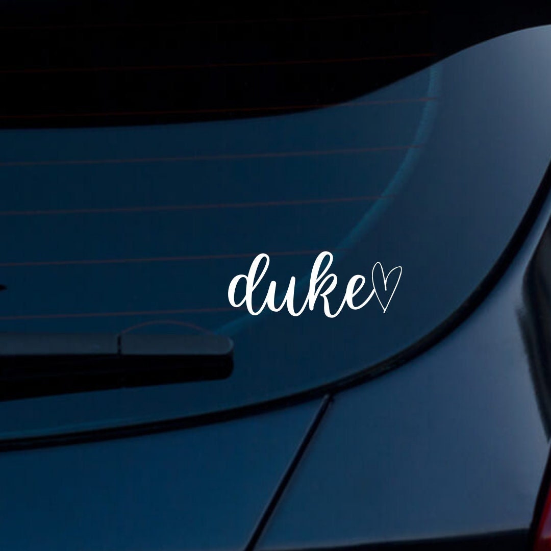 duke Decal | Sticker | Car Decal | Bumper Sticker | Water Bottle | Laptop