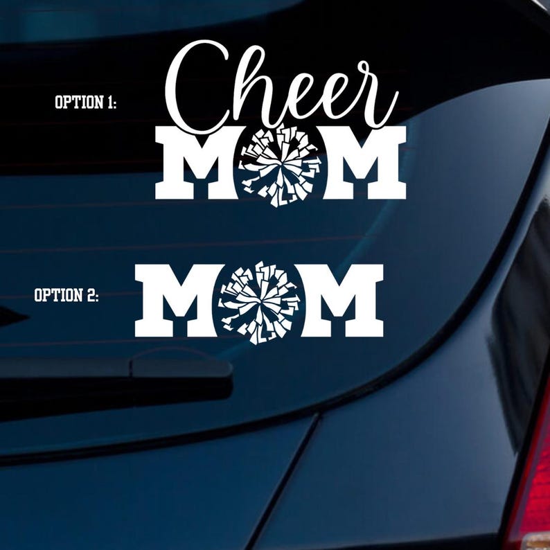 Cheer Mom Vinyl Sticker | Cheerleading Car Sticker | Mom Sticker | Car ...