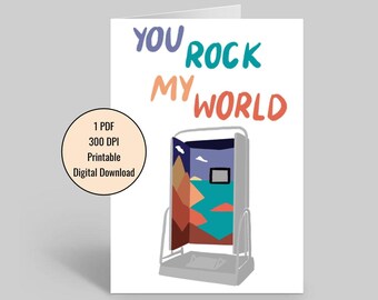 Printable Audiology Greeting Card - Instant Download, Vestibular, Balance, Physical  Therapy, CDP