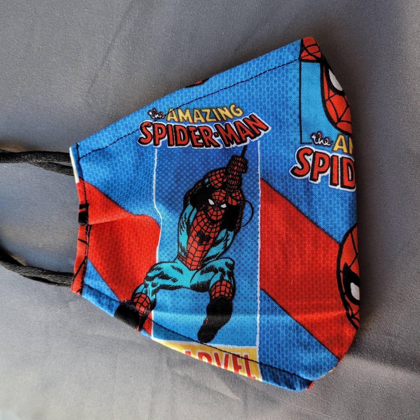 012 Spiderman Design Adult Face Masks 100% Cotton Handmade | Etsy