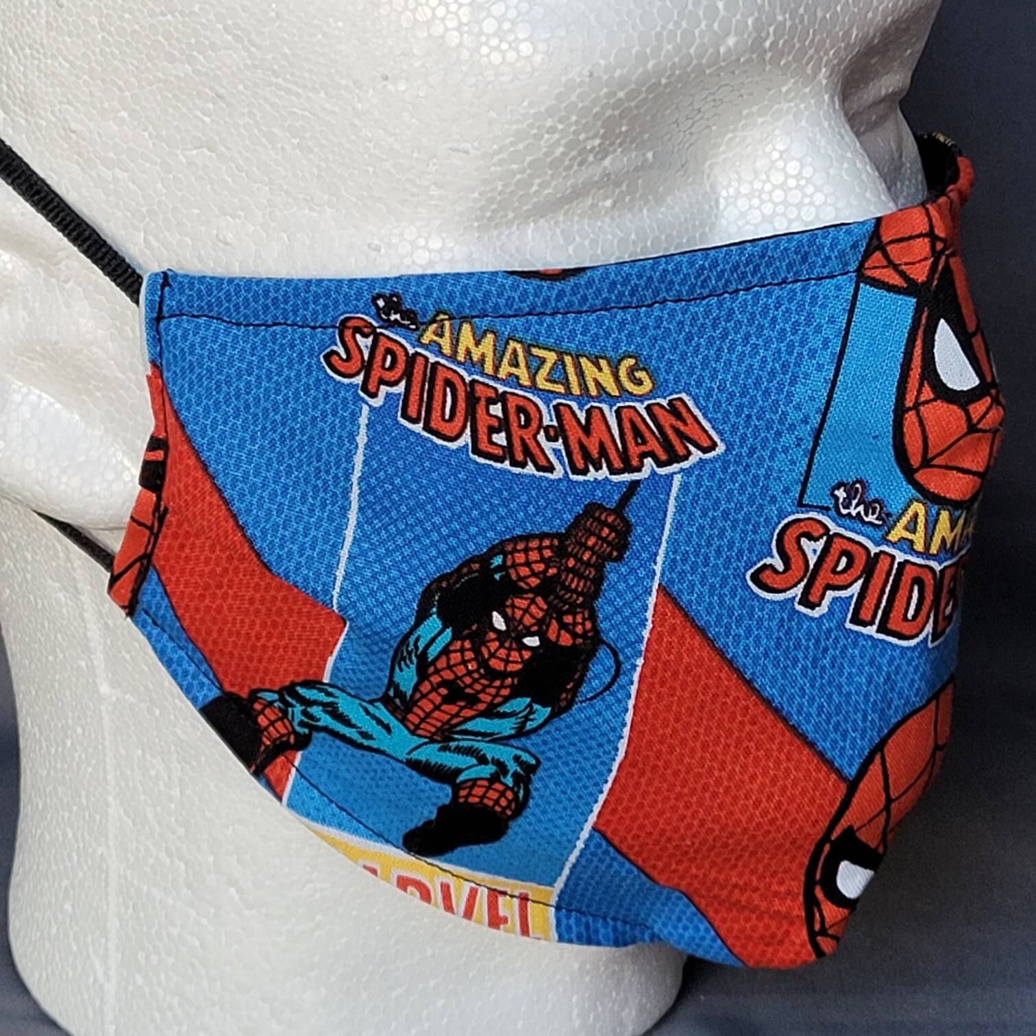 012 Spiderman Design Adult Face Masks 100% Cotton Handmade | Etsy