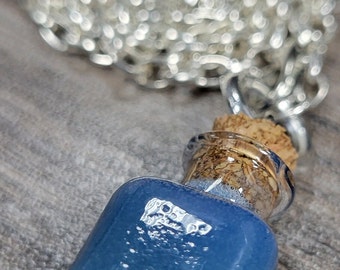 Glass Jar Pendant Necklace