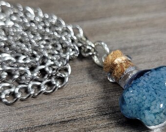 Glass Jar Pendant Necklace