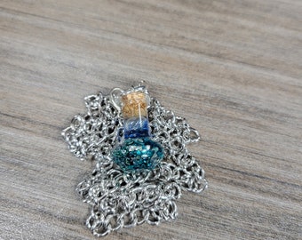Glass Jar Pendant Necklace
