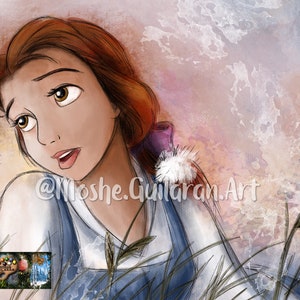 Digital Downloadable Artwork - Belle - JPEG file