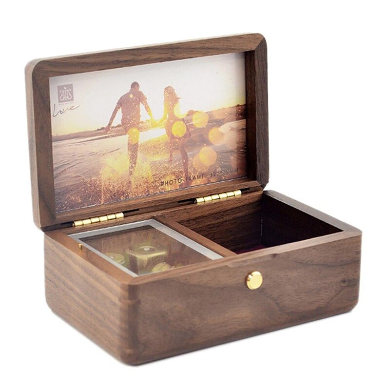 Customized Handmade Wooden Music Box Gift for Her Birthday Etsy