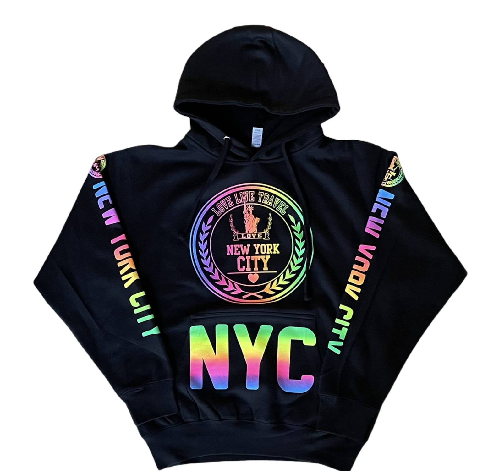 neon black sweatshirt