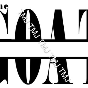 May include: Black and white split monogram design with the word "The" above the word "Coat".