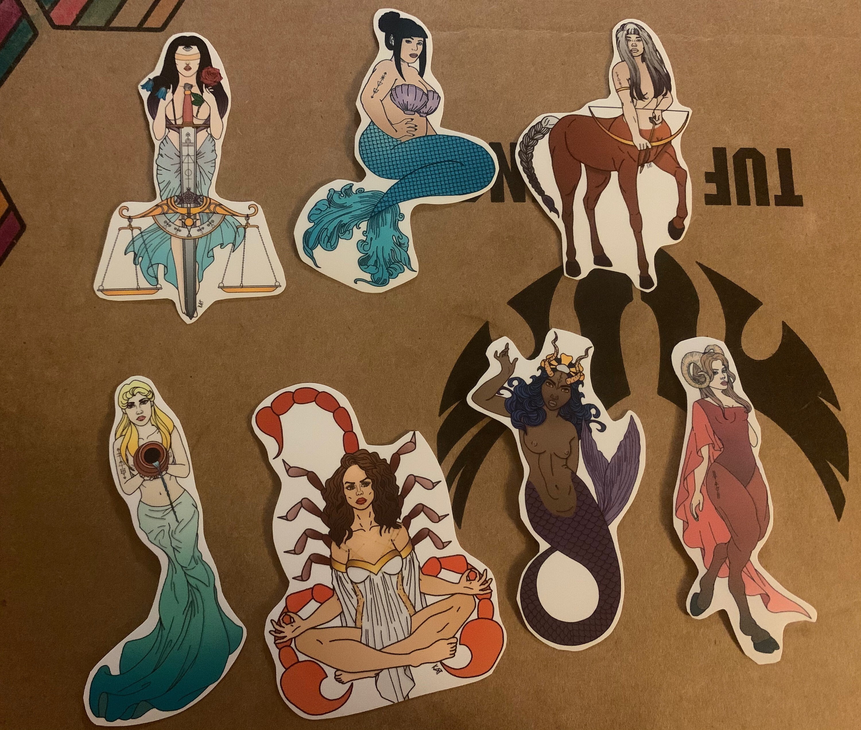 zodiac stickers etsy