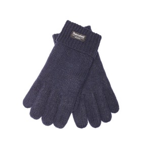 Men's knitted wool gloves with Thinsulate lining image 1