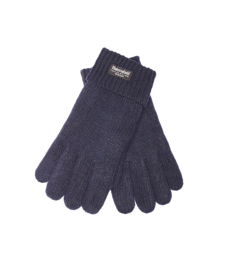 Men's knitted wool gloves with Thinsulate lining image 1