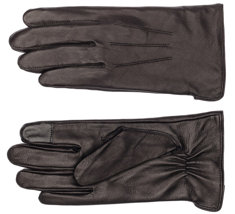 Herren Handschuhe aus italienischem Leder, mit Touchfunktion Bild 2