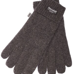 Men's knitted wool gloves with Thinsulate lining image 2