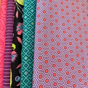 Tula Pink Fabrics 100% Quilters Cotton Bundle 1 yard cuts
