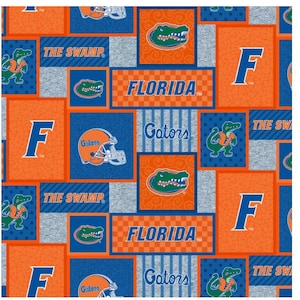 Florida Gators fleecetryck i collegestil, 137 cm brett, nytt