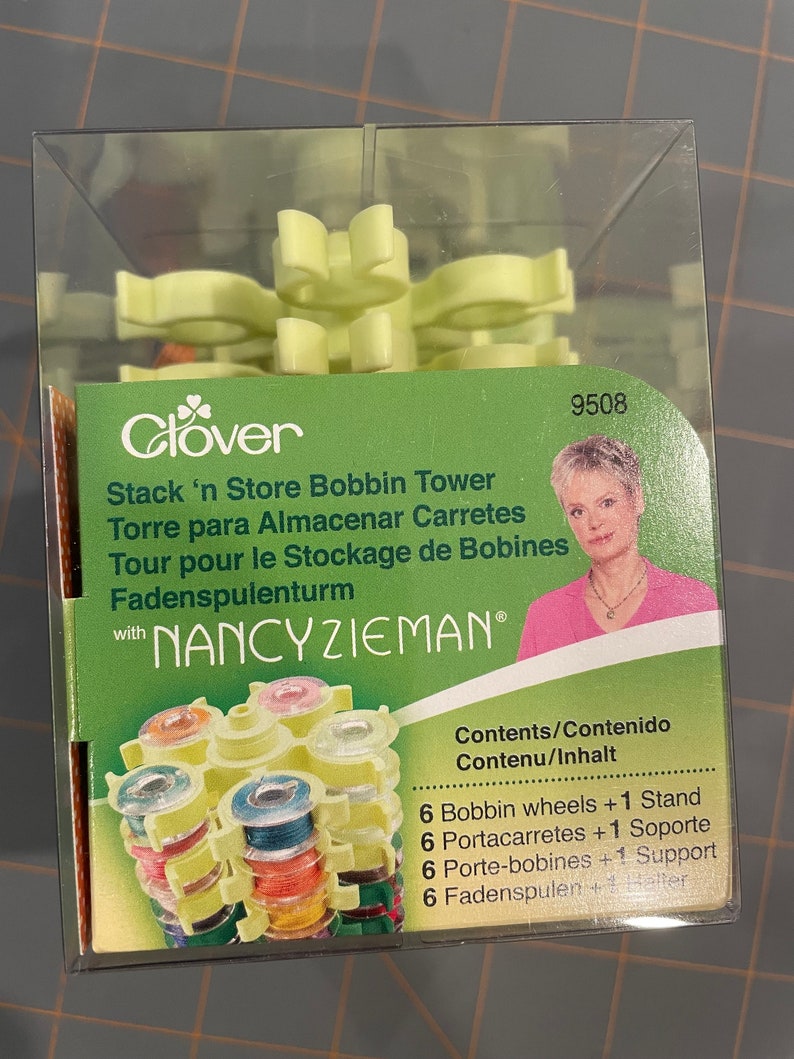 Clover Stack N Store Bobbin Tower by Nancy Zieman image 1