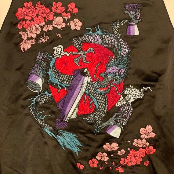 LV x YK Psychedelic Flower Embroidered Varsity Blouson - Luxury