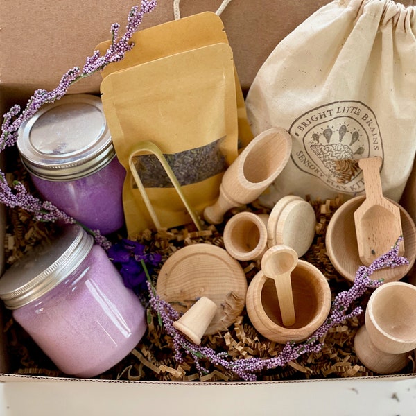 Calm Lavender Sensory Play Kit | Sensory tool play kit | Sensory Play | Sensory Toy | Sensory Table | Waldorf Sensory | Montessori Sensory