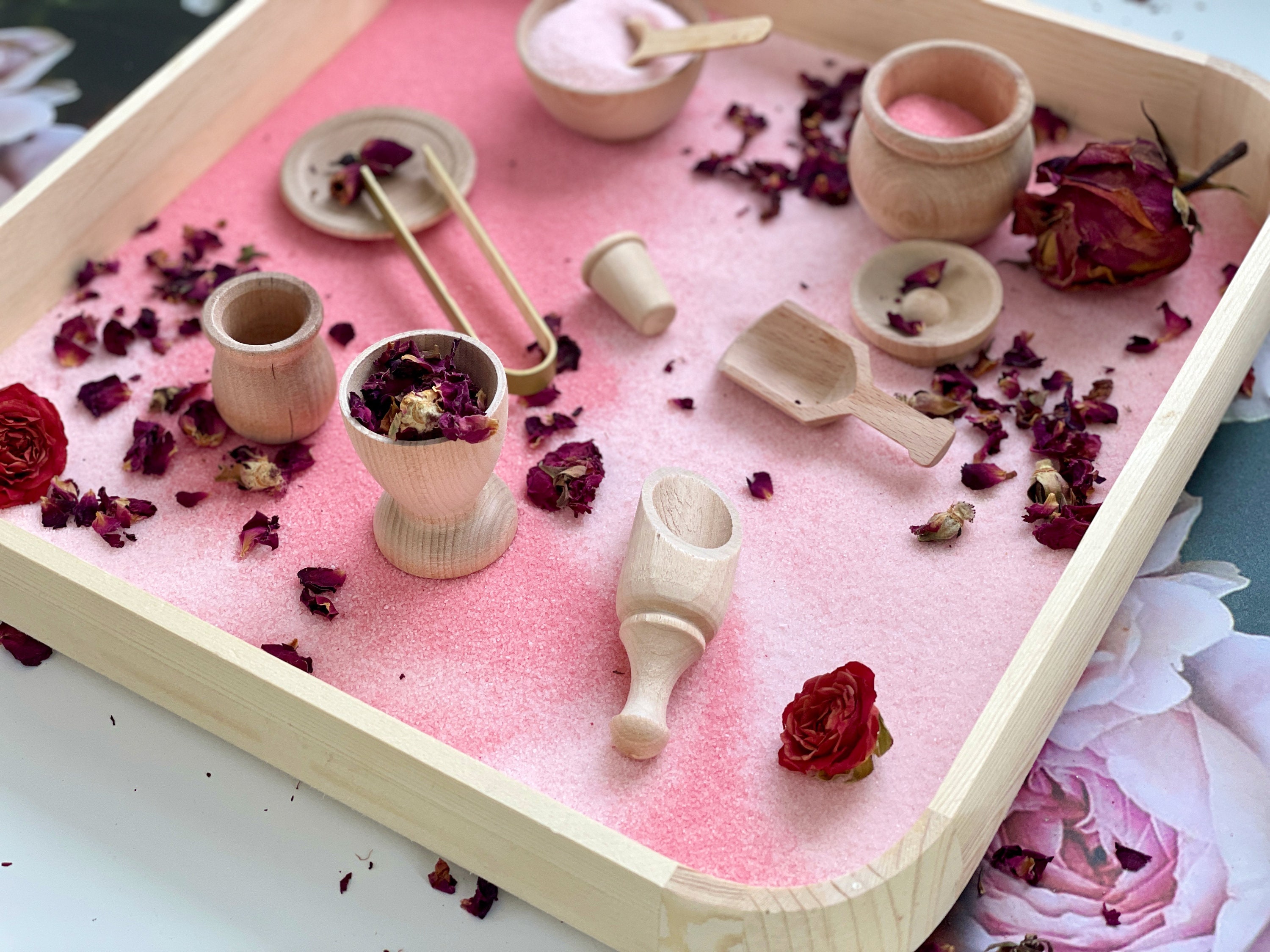 Scented Rose Petal Sensory Play Kit Sensory Play Kit Etsy