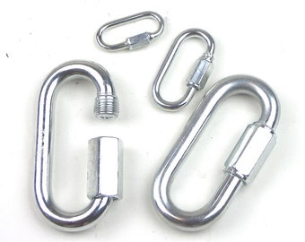 10 Pc. - Zinc Plated Quick Link / Chain Link - 1/4"