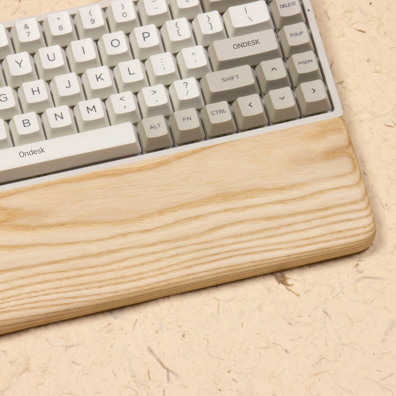 Fraxinus Wood Wrist Rest Keyboard Wrist Rest Tkl 65 75 96 Etsy