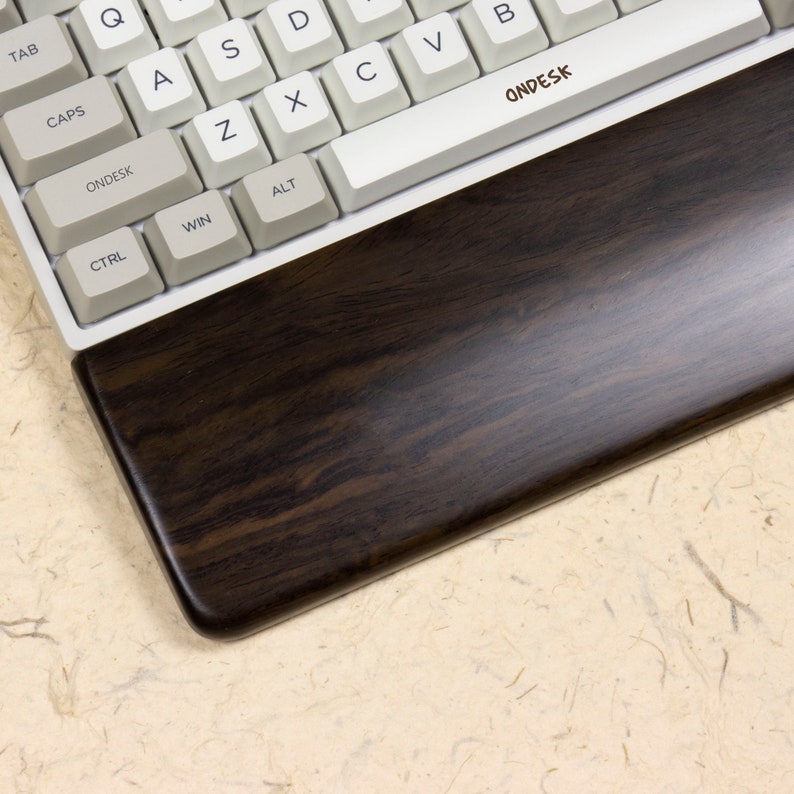 Black Ebony Wood Keyboard Wrist Rest Ergonomicsplam Rests 60 Etsy