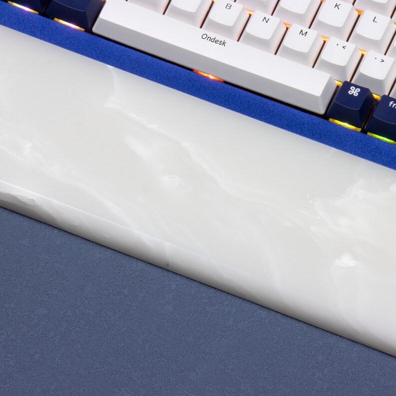 Keychron Keyboards Milky White Resin Wrist Rest QMK Q1 Q2 Q3 Etsy