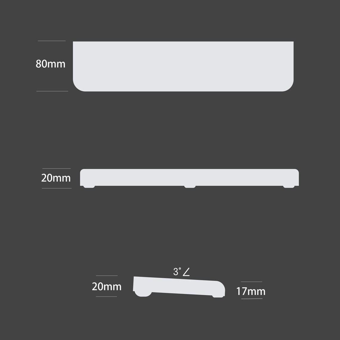 Keychron Keyboard Snow White Resin Wrist Rest QMK Q1 Q2 Q3 Q4 Etsy